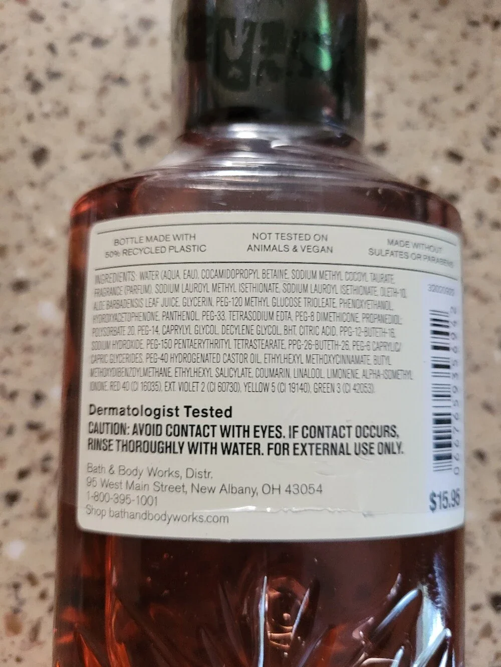 3 Bath & Body Works Whiskey Toast Mens Collection 3 in 1 Hair, Face, Body Wash
